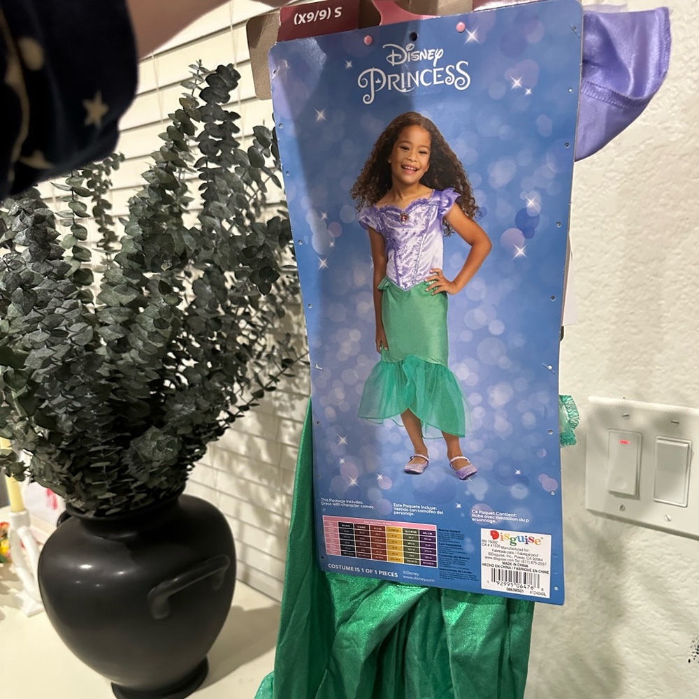 Disney The Little Mermaid Ariel kids Halloween Costume for Girls, Size S